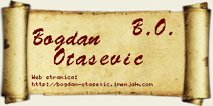 Bogdan Otašević vizit kartica
